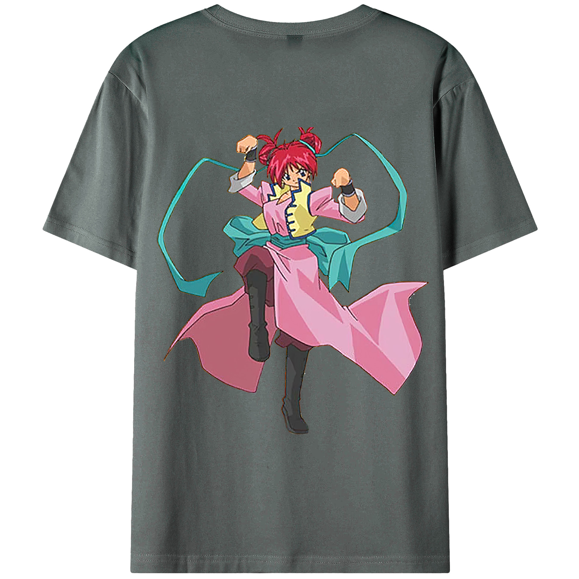 （画像用） 遊☆戯☆王 Yu-Gi-Oh! 綿100％ メンズ半袖Tシャツ（バックプリント） 通気性